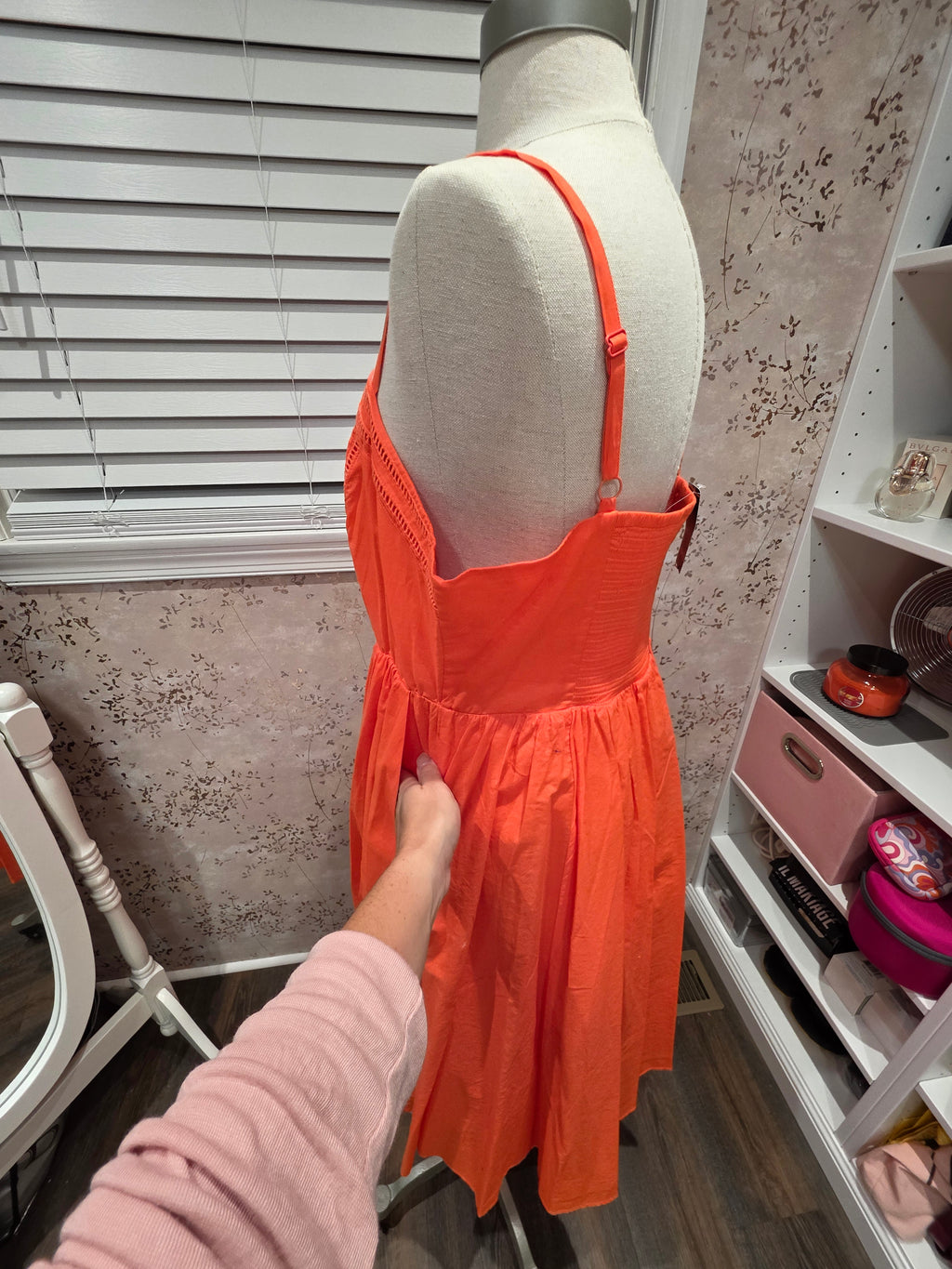 Torrid Neon Coral Lace Midi Sundress NWT- Torrid Size 0