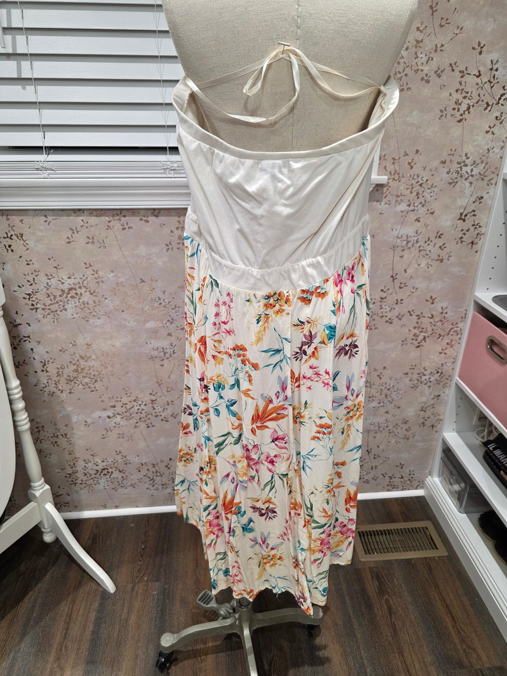 Torrid Floral Strapless Midi Dress Torrid Size 2
