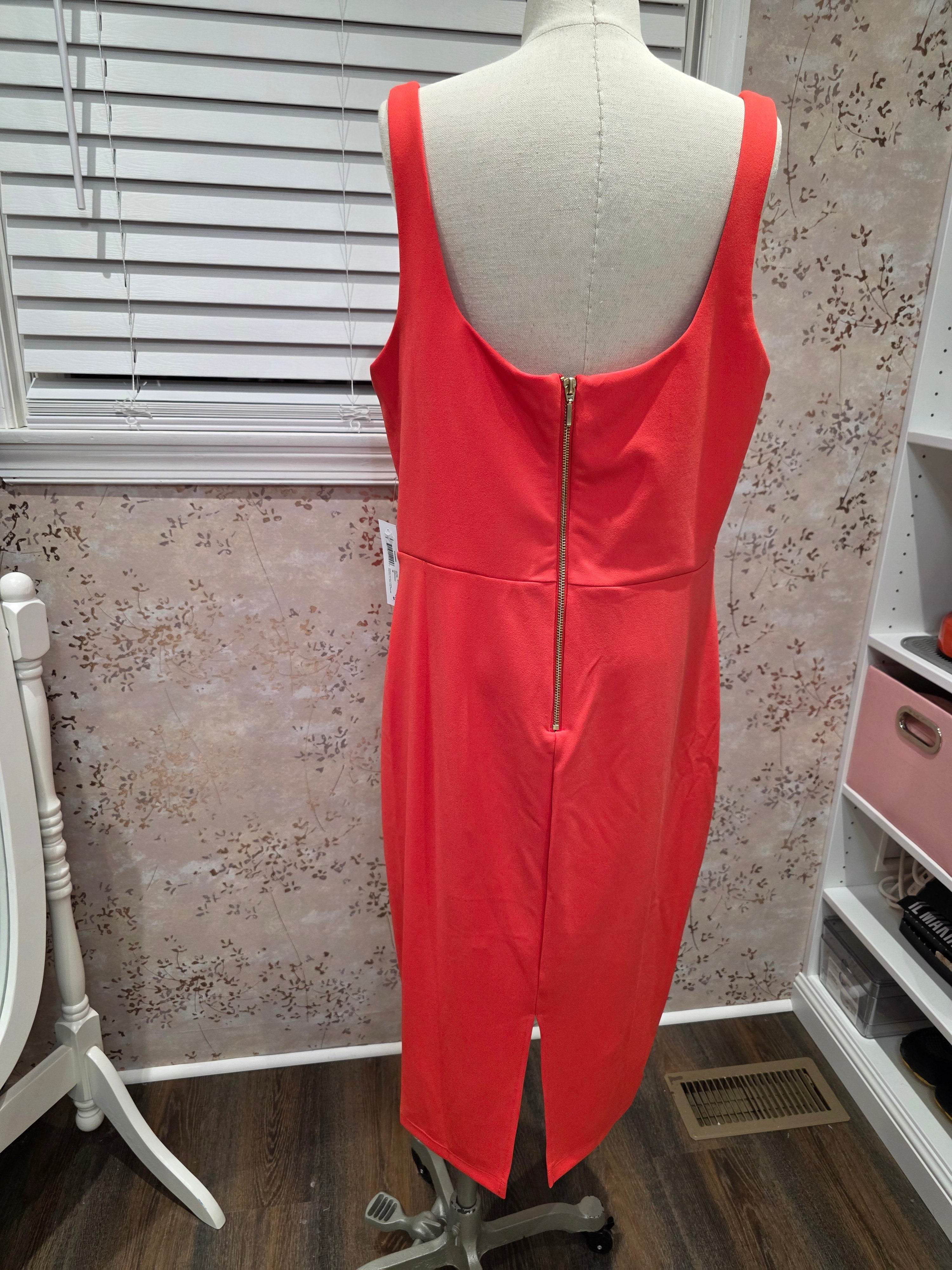Coralicious Bodycon Midi Dress — NWT- Size 16