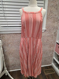 Torrid Blush Stripe Midi Dress- Torrid Size 2