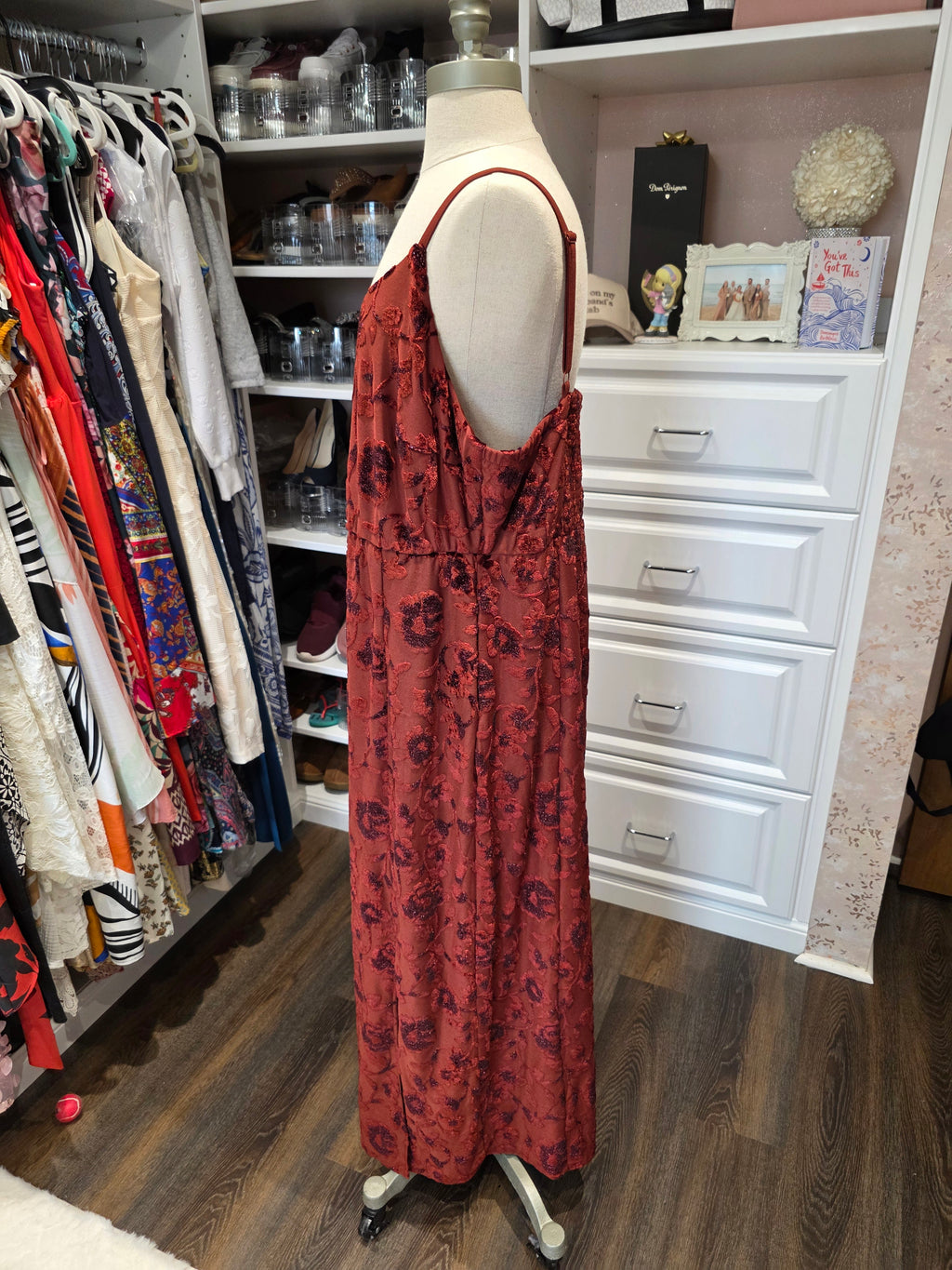 Torrid Rust Red Textured Maxi Dress – Size 2 (2X)
