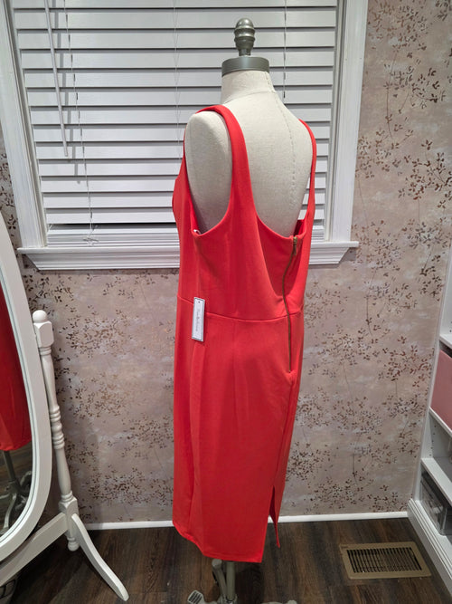 Coralicious Bodycon Midi Dress — NWT- Size 16