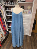 Torrid Tencel Denim Maxi Dress 1X (14/16) – Trapeze Swing – Spaghetti Strap – NWT