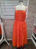 Torrid Neon Coral Lace Midi Sundress NWT- Torrid Size 0
