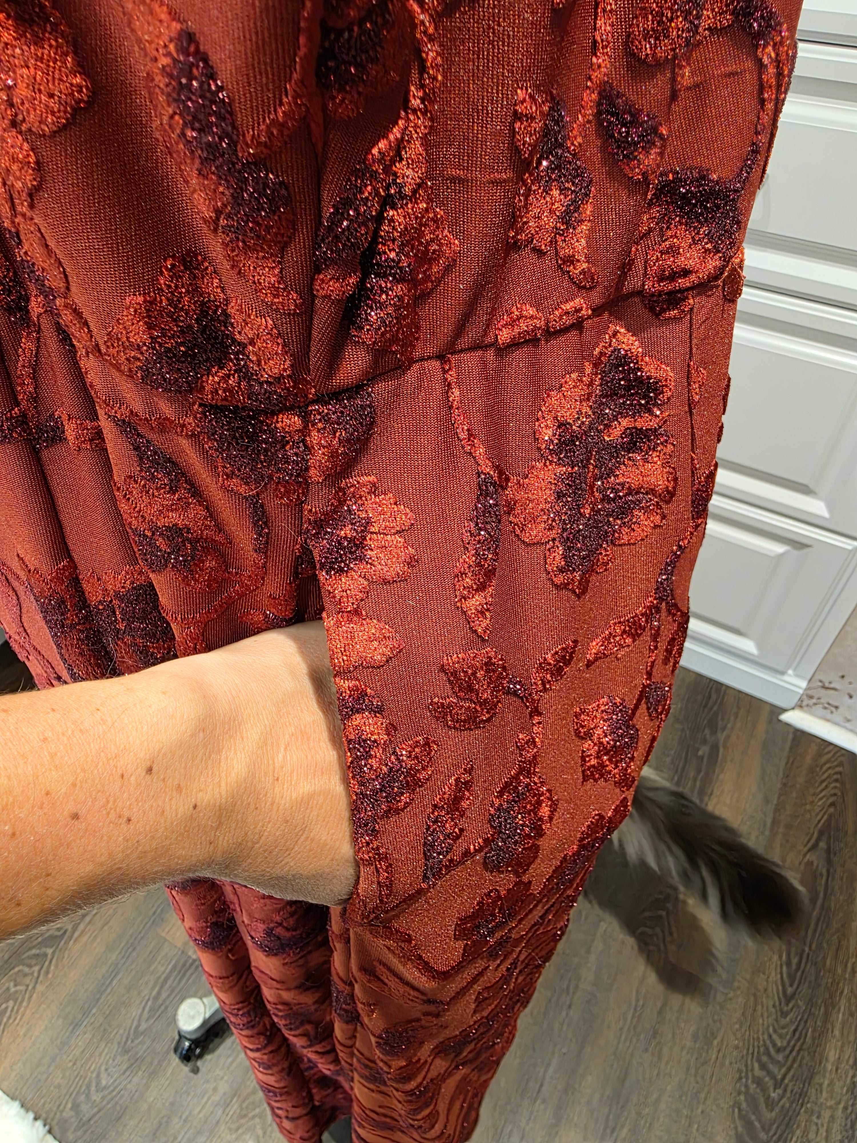 Torrid Rust Red Textured Maxi Dress – Size 2 (2X)